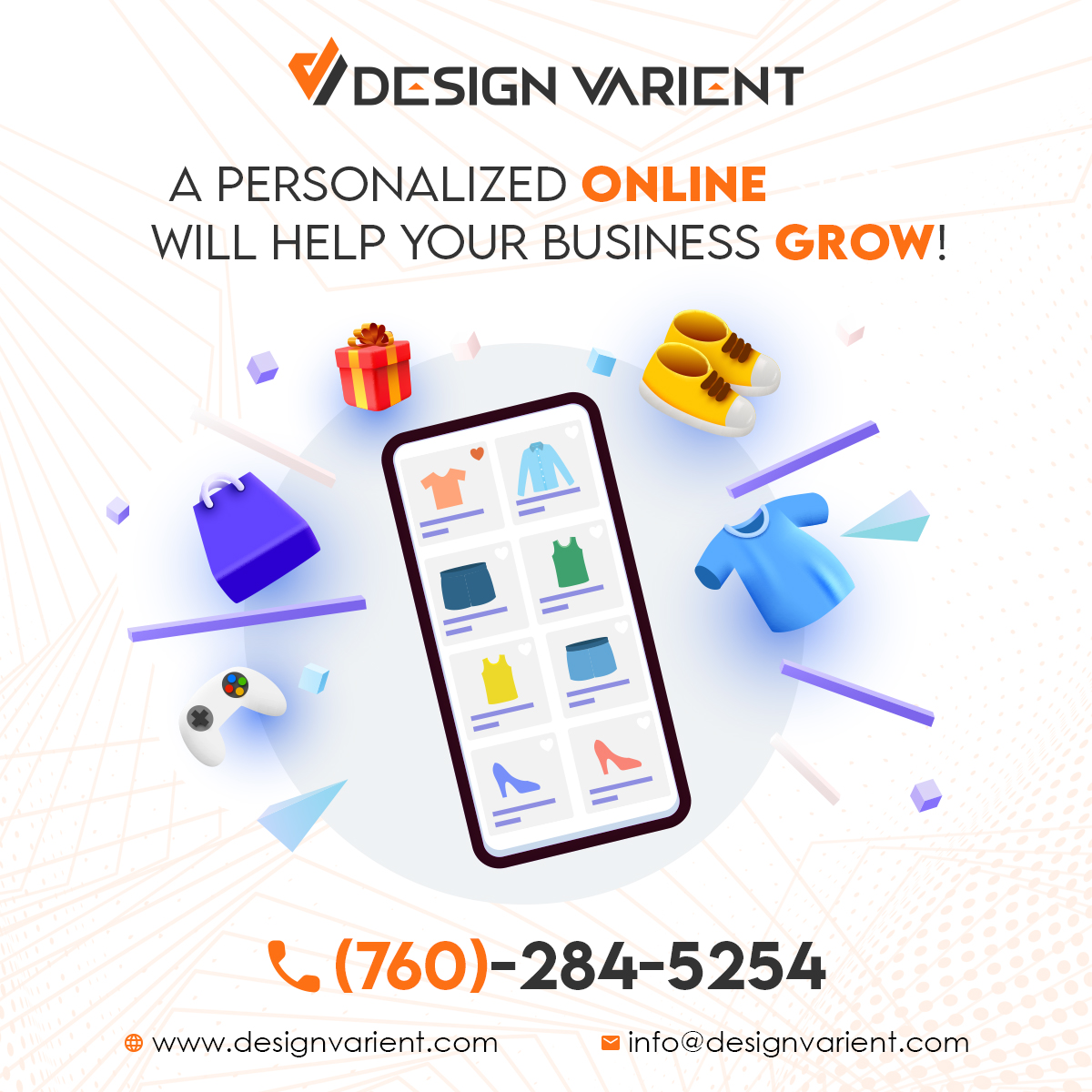 Designvarient's tweet image. E-commerce websites allow shoppers to peruse products and make buying decisions at any time. 

#brand #branding #logo #logodesign #logodesigner #logodesignservices #logomaker #creativelogo #business #Website #websitedevelopment #development #design #websitedesign #websitebuilder