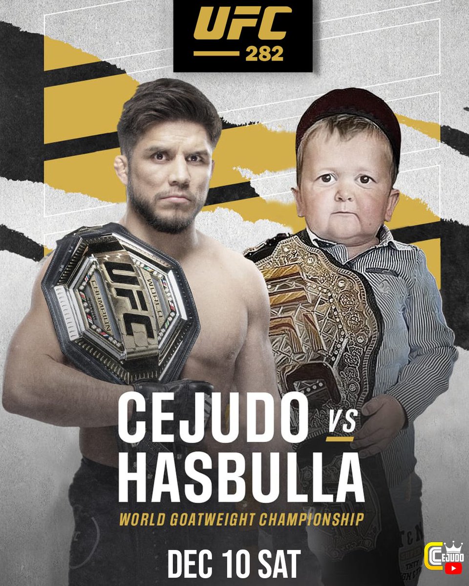 HenryCejudo's tweet image. Now that the cat's out of the bag we might as well make this official ✍️🏽 @HasbulIah #UFC282 🐐 vs 🐐