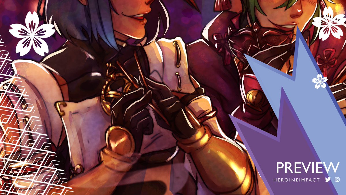 i love them besties, i had to draw them~
-
Preview for my Shinobu and Sara piece for <a href="/HeroineImpact/">Genshin Impact Heroine Zine - NOT MONITORED</a>