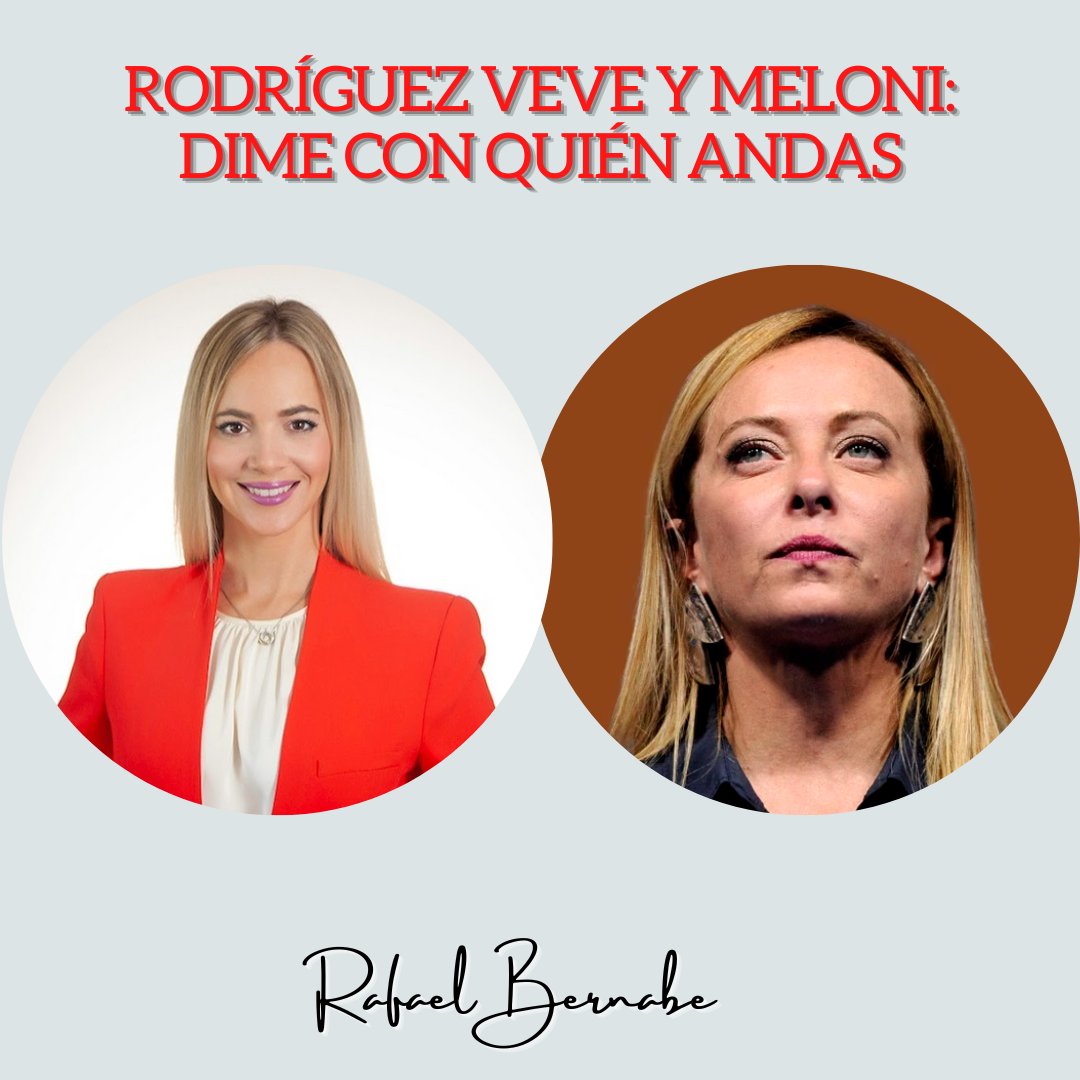 BernabeMVC's tweet photo. Les comparto mi última columna publicada por el Periódico Claridad "Rodríguez Veve y Meloni: Dime con quien andas"

https://t.co/qn40QJ1pGF https://t.co/7twHJEfSD5