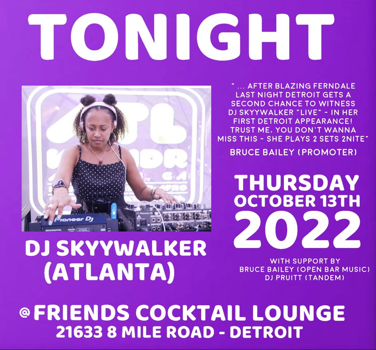 Tonight @Friends (Detroit)