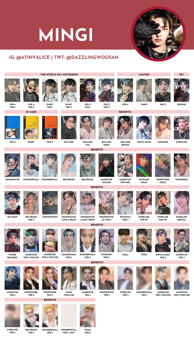 ATEEZ [THE WORLD EP.1 : MOVEMENT] — photocard template / wishlist