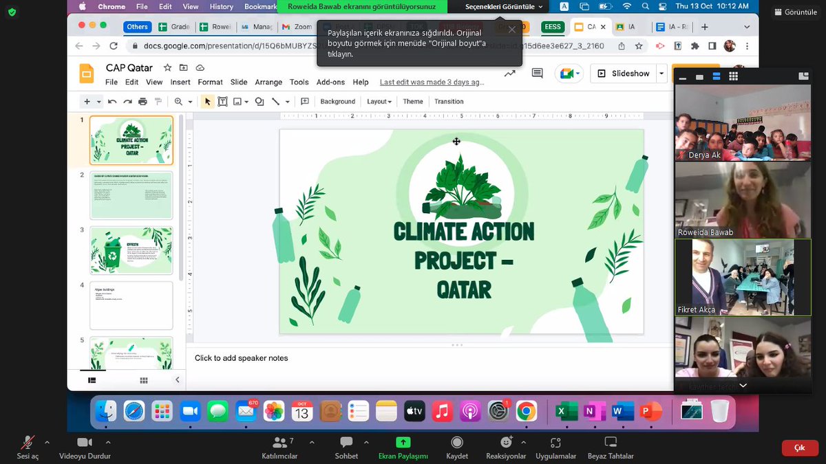 Climate Action Project kapsamında Katar ve Romanya ile görüştük. Proje adına yaptığımız çalışmaları birbirimize anlattık @koentimmers @ClimateActionED @muratagar60 @ademsimsek55 @OrhanDEER1 @Coskunturan05 @KadirBo02112731 @atiyekavi @100yilyakakent @IlceYakakent @YakakentResmi