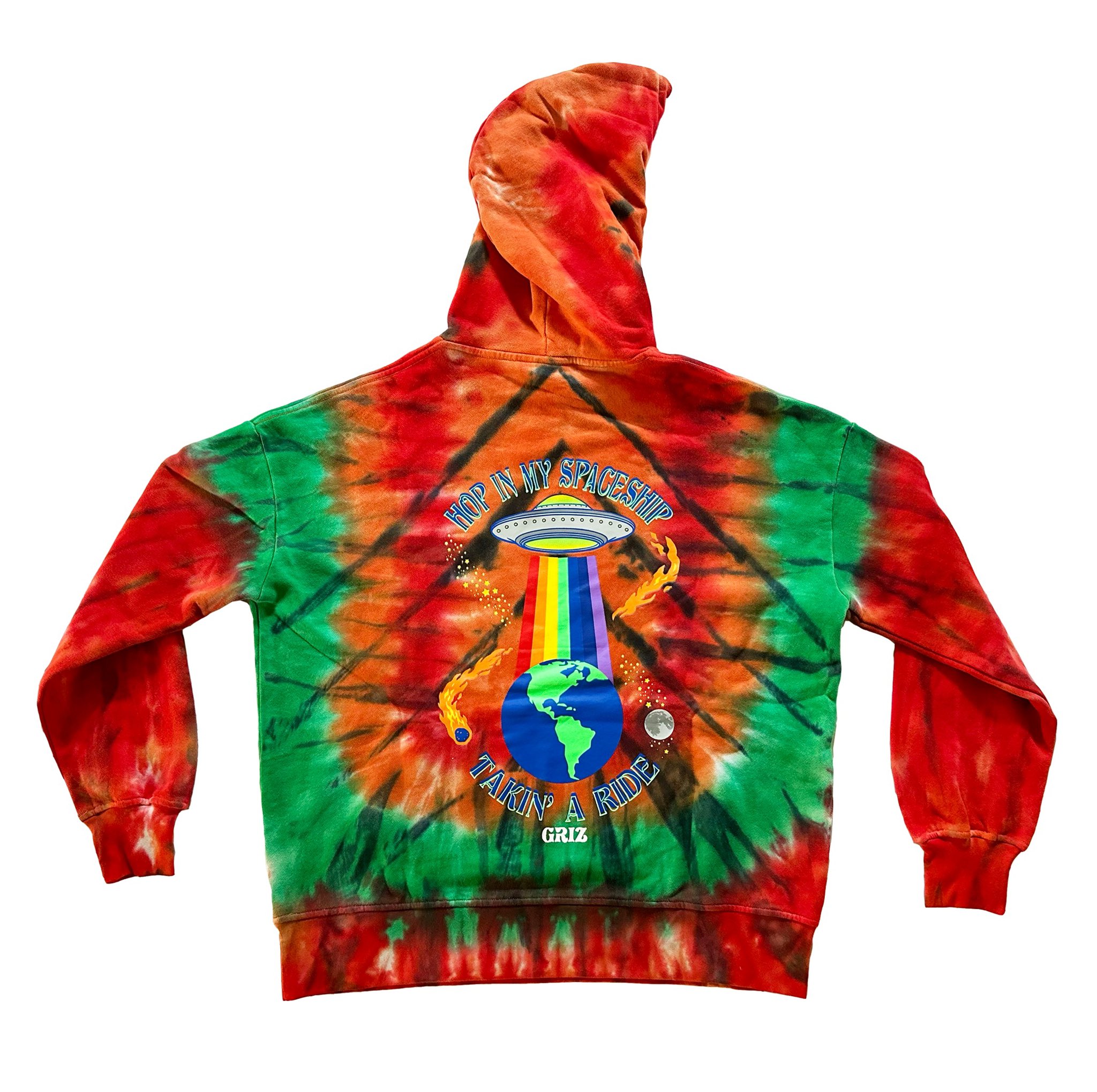 GRiZ on X I very rarely brag about shit but this hoodie deserves it. This is the best made merch hoodie. We developed it over months. Completely custom made and dyed