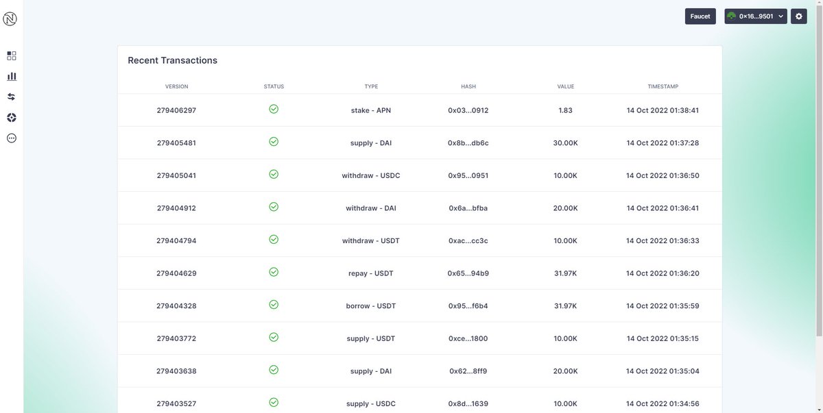 Slevensy_'s tweet photo. Completed all the tasks, supply, borrow, repay, withdraw, stake, unstake, and claim. Platform user interface is really good
0x1693402efc4b13041d08229e51456fad5048d971ea8feda24c39285ab0f69501
#Aptos #AptosEcosystem #AptosMovement #LFM #AptinFinance #AptinDevnet https://t.co/0i4KVwQoJG