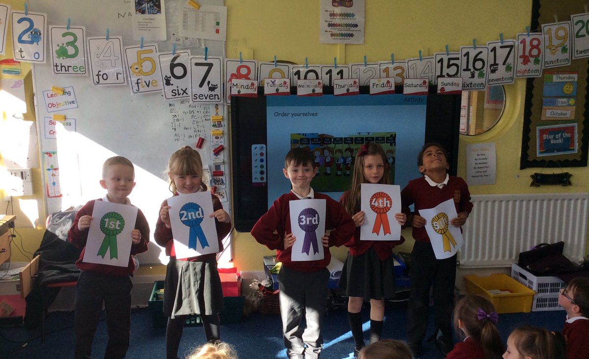 IvyRoadPrimary's tweet photo. Teamwork - In Numeracy we have been looking at ordinal numbers. Mrs Kane timed us to see how quickly we could order ourselves. #IRPS1 #IRPSNUM https://t.co/qx552TSioZ
