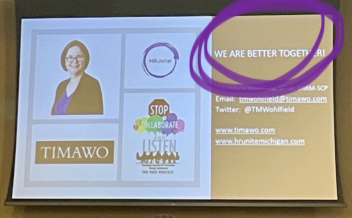 putthehappyinHR's tweet image. “The more you understand the basic finances of an organization, the more we can create partner opportunities with other areas of that organization.”

#HRsroleinthevaluechain
#learnandlisten
#wishrm22
@TMWohlfield