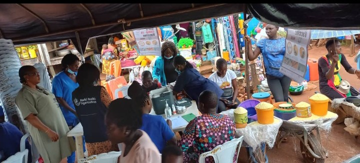 action_edo's tweet photo. Advocacy, mobilization, dispelling of rumours and supportive supervision of Covid-19 vaccination by WHO official at Oluku Market and Adetunji community of Ovia North East LGA. https://t.co/i8mJOiSctL