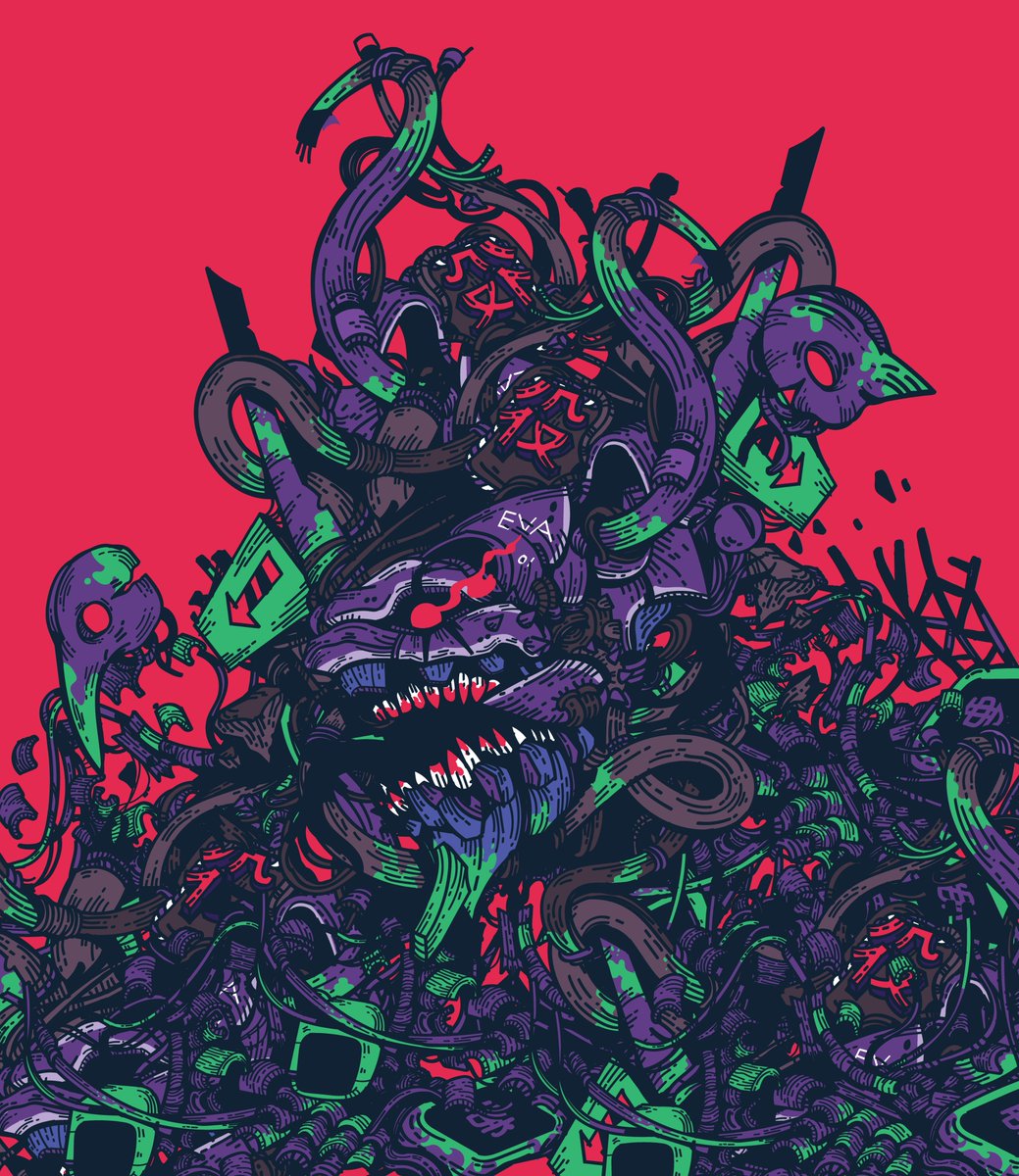 KUU68848871's tweet photo. evangelion 01 Eva-01 🤖🤖#GraphicDesigner #fndart #Illustration #illustrators #DigitalArtist https://t.co/TFmUtX3ytK