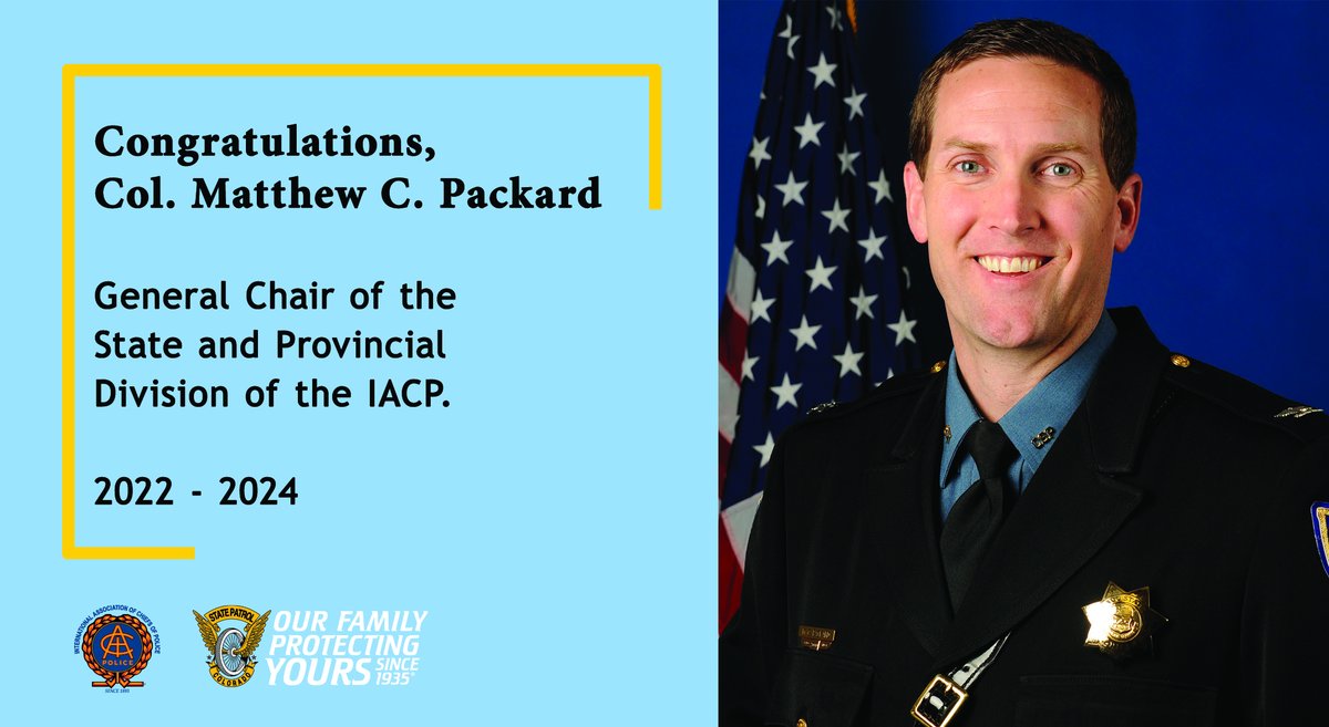 CSP_News's tweet photo. Since 1983, the IACP is a recognized leader in global policing, committed to advancing safer communities through thoughtful, progressive police leadership. https://t.co/AfZuSUeLFP