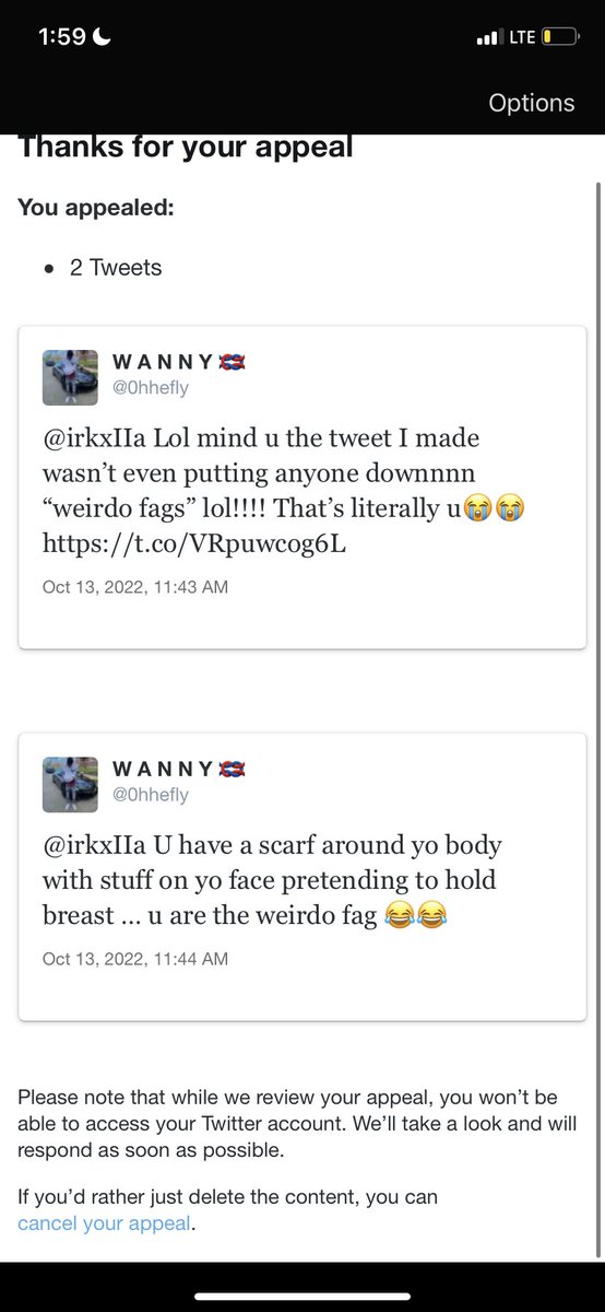 0hhefly's tweet photo. @cassidyb892 @irkxIIa @0hhefly He literally just had me blocked 💀😭the truth hurts like hell https://t.co/6ZmoEZgp2B
