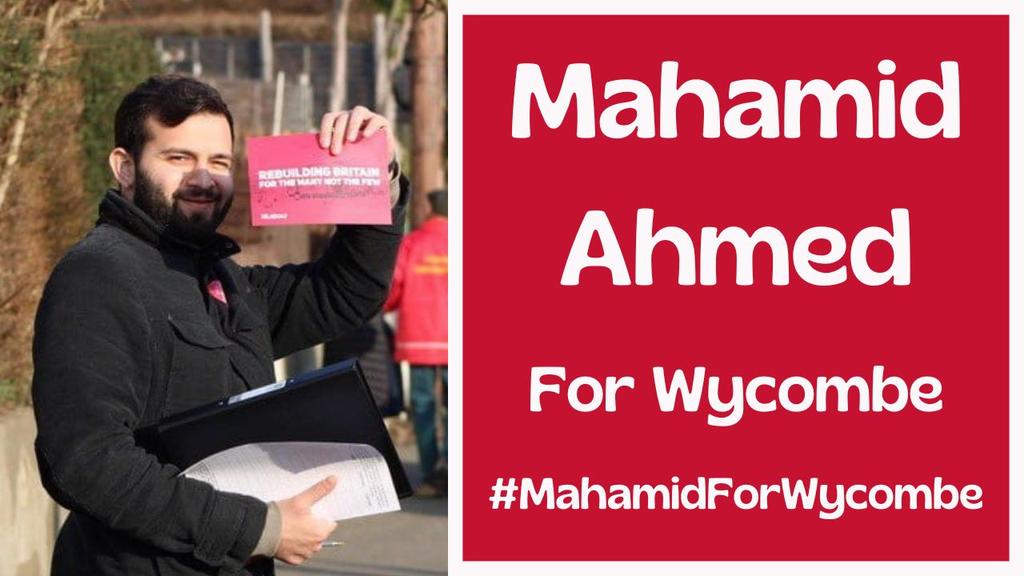 Wycombe is my home. 

I went to school at Highcrest, I’ve been an active party member and led campaigns for <a href="/WycombeLabour/">Wycombe Labour 🌹</a>. 

Now I am standing to represent my community in Parliament. 

#MahamidForWycombe