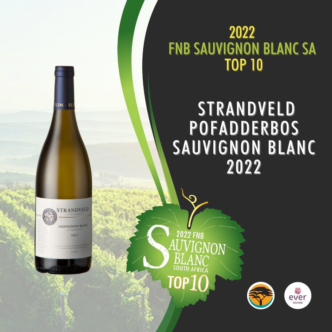#FNBSauvignonBlancSATop10 #winner @Strandveld Pofadderbos Sauvignon Blanc 2022    
#supported by #FNB &amp; #EversolutionsSA #SauvignonBlancSA #AwardWinningWine #SouthAfrica #Wine