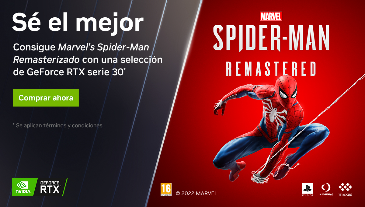 COOLMODcom's tweet photo. 🟢 PROMO NVIDIA 🟢 ¡Llévate el juego Spider-Man Remasterizado con una selección de GeForce RTX serie 30*! 🤩
⠀⠀⠀⠀⠀⠀⠀⠀⠀
¡Conviértete en el Hombre 🕷 Araña! 🕸 https://t.co/ftKkJrhQGK
#COOLMOD #NVIDIA #promocionnvidia #geforcertx30 #3090ti #3080ti #pc #pcgaming https://t.co/OxIMM94USX