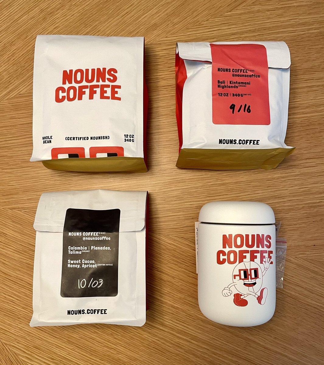 All stocked up on <a href="/nounscoffee/">Nouns Coffee ⌐◨-◨</a> 
☕️ ⌐◨-◨ 🔥