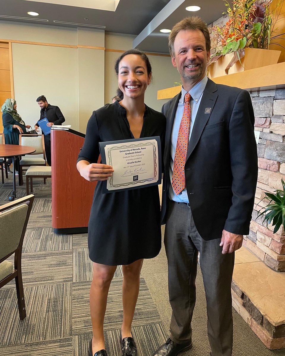 EricaKlafehn's tweet photo. Grateful for receiving the @UNRGradSchool Dean’s Graduate Fellowship for this academic year @unevadareno, &amp; very excited for my fellow grad students in #Anthropology for earning such an achievement as well! 👏🏾👩🏽‍🏫📚

#DeansFellow #Scholars #BiologicalAnthropology #TrueDiversity https://t.co/NvOnZjV88f