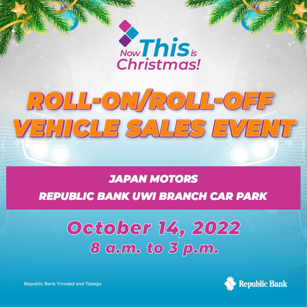 RBL Trinidad on Twitter "Look out for these car dealers at our UWI and