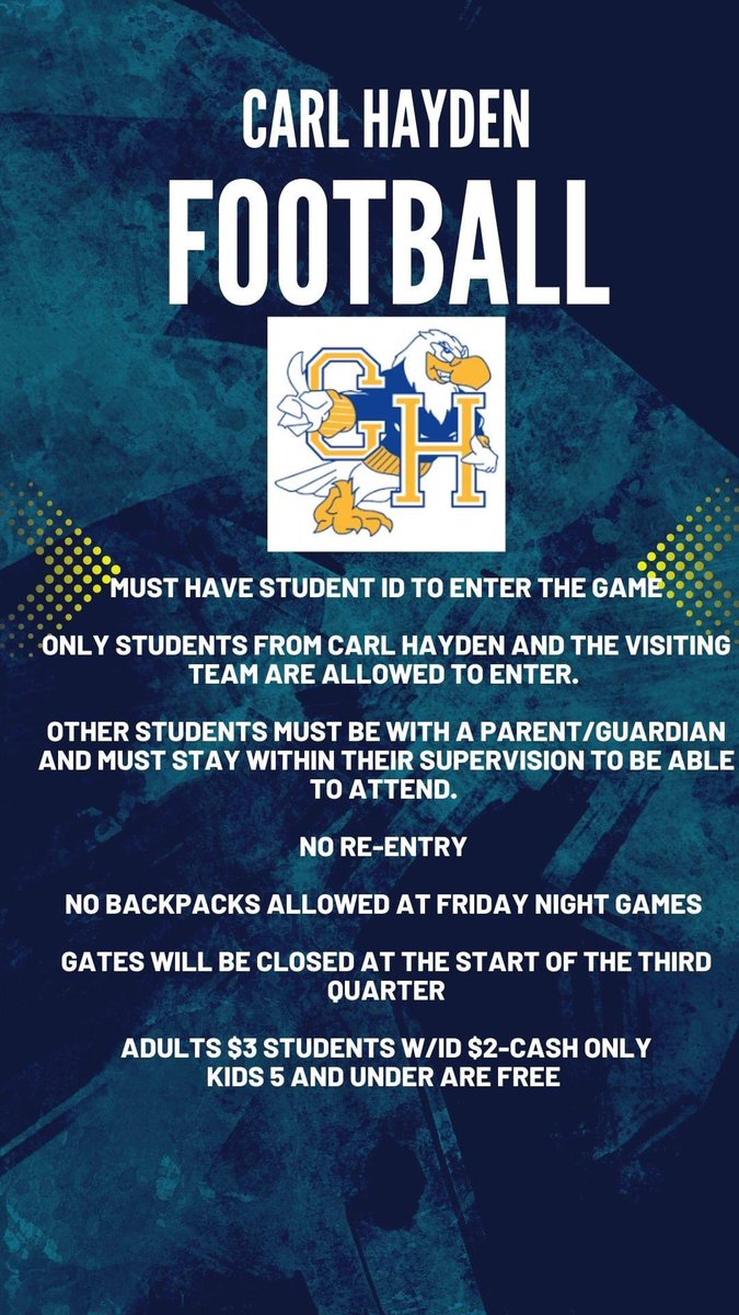 CHFalconsFB's tweet photo. Important info for tomorrows game! https://t.co/CXv8NckLPp
