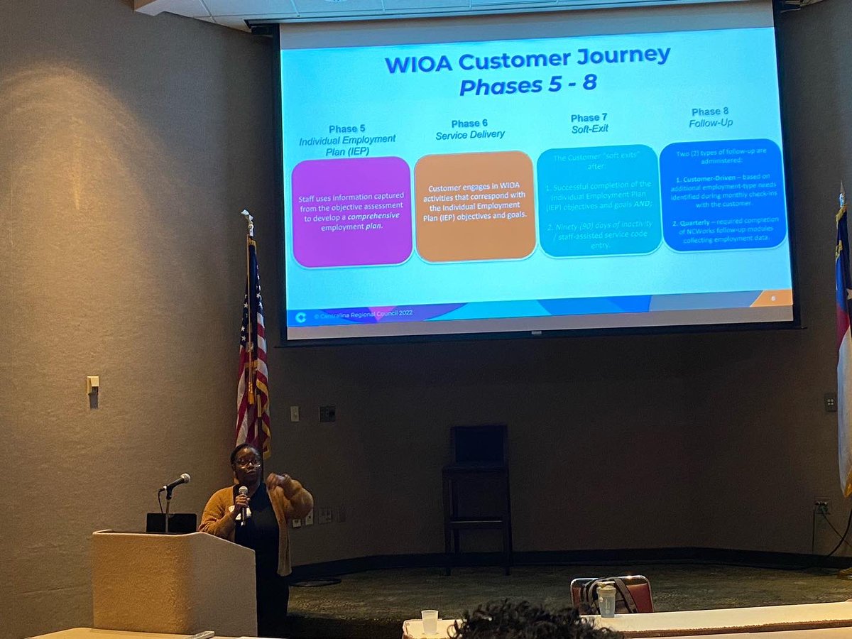 Our Centralina WDB Staff (Solomon McAuley &amp; Sherika Rich) sharing their expertise hosting workshops during this year’s #ncworkspartnershipconference
