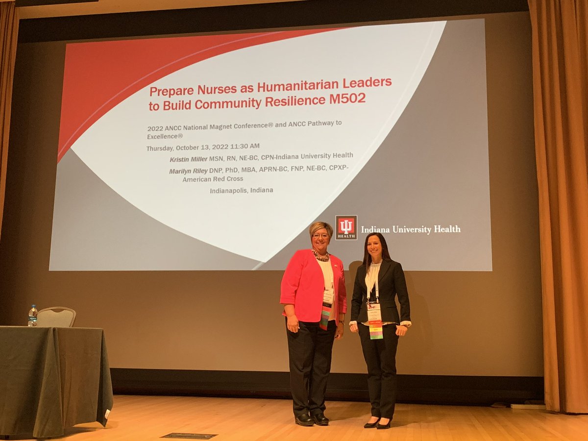 drmarilynriley's tweet photo. @ReneeThompsonRN @ANCCMagCon  Having an amazing day at the Magnet and Pathway Conference!! Our presentation was a huge success! And I had the opportunity to connect with Renee Thompson!! @RedCross #nurses  # https://t.co/7GsmoSf8xr