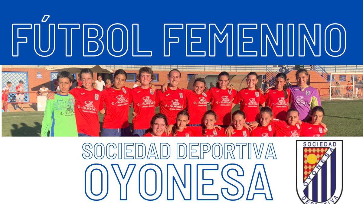 SDOyonesa's tweet photo. ⚠️COMUNICADO OFICIAL ⭐️
El sueño ya se ha hecho realidad! Os presentamos nuestro equipo femenino, un proyecto muy ilusionante para nuestro club. 

Muchas gracias a todos los que han hecho esto posible y apoyo, a Clínica Dental Gurpegui y Embalajes Blanco

GOAZEN OYONESA!🔵⚪️⚽️🔝 https://t.co/eNgpzoWM4F