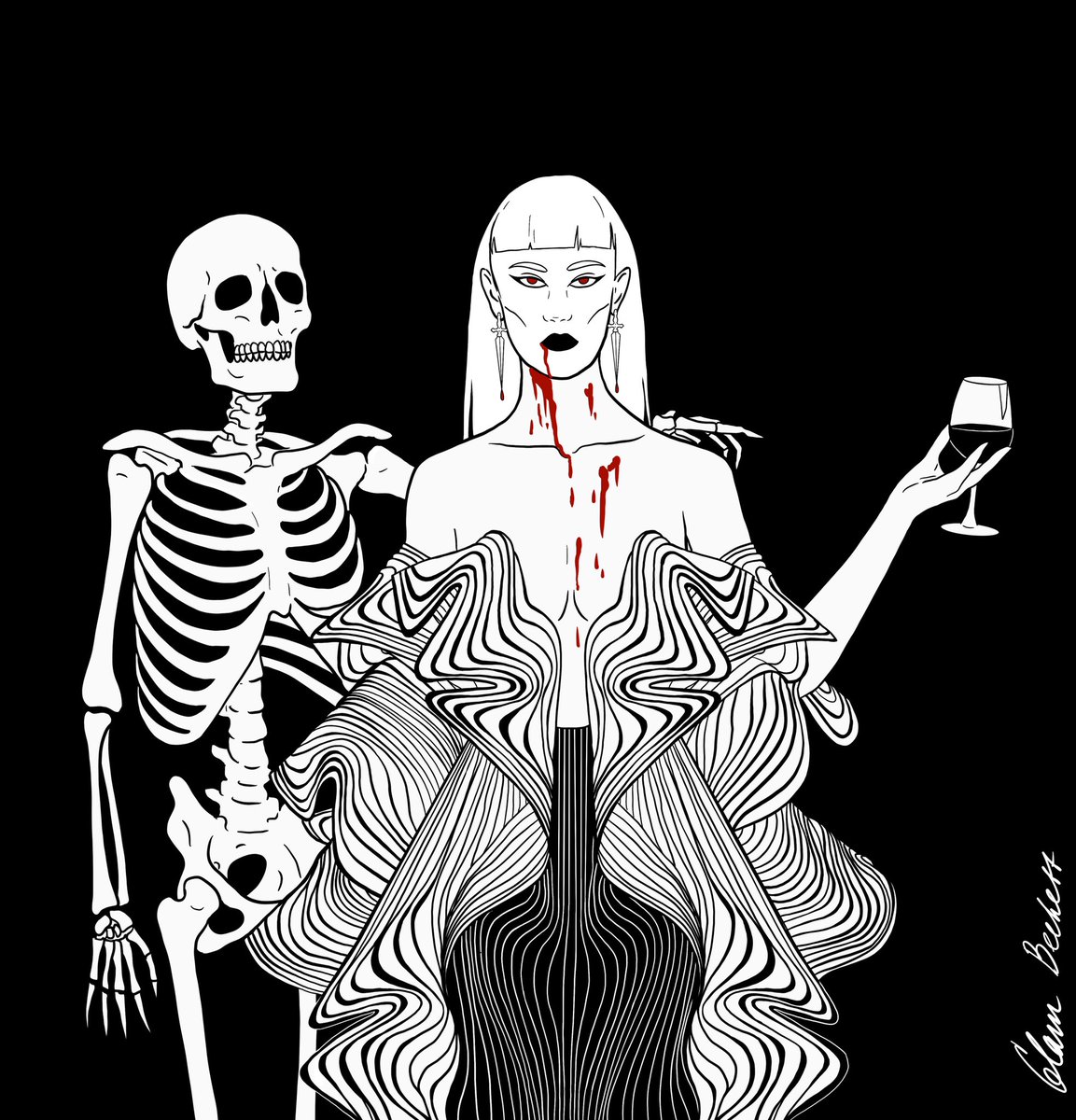 She has nocturnal habits and exquisite taste 🩸💀