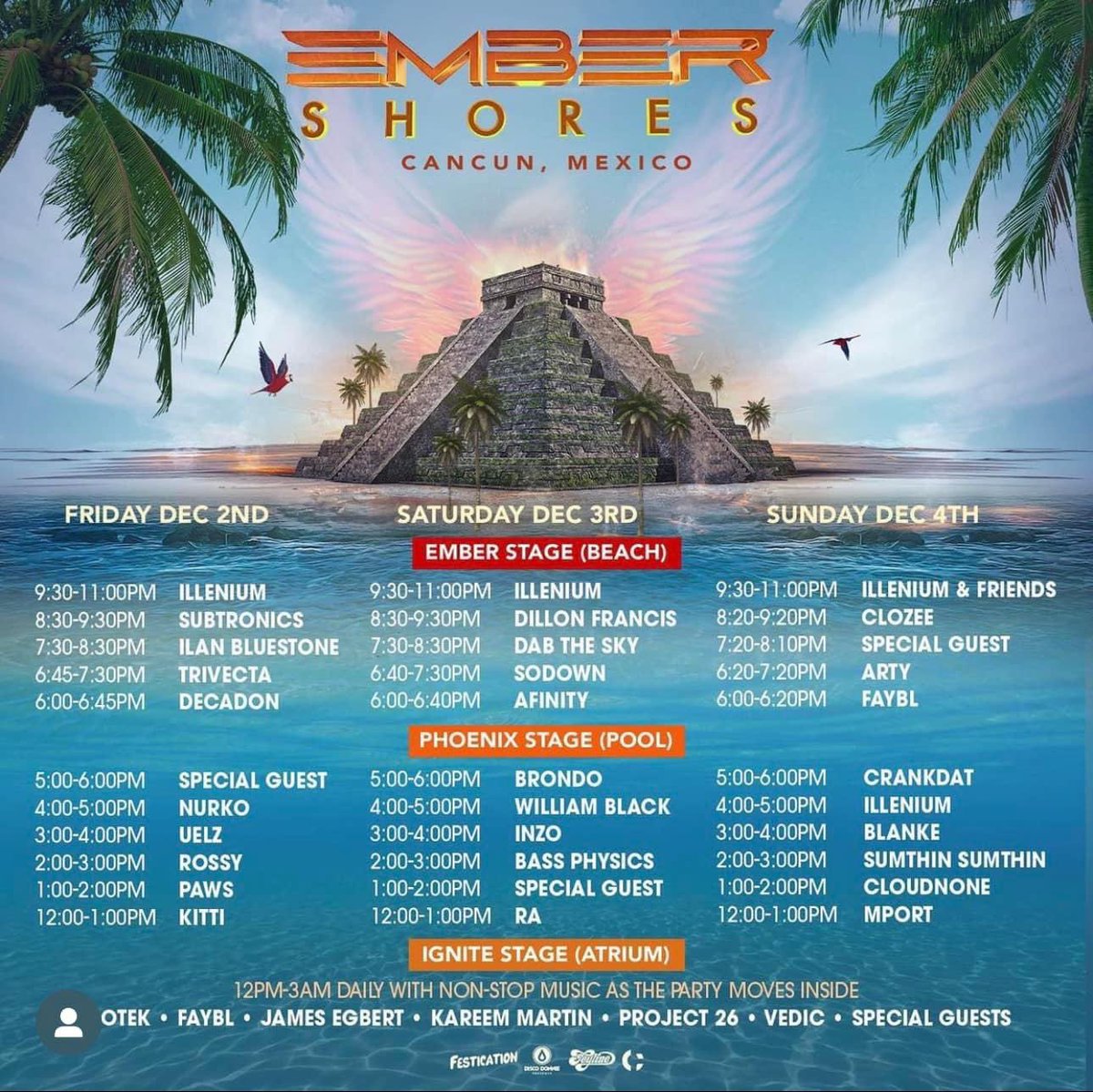 Ember Shores set times are here! 🏝
