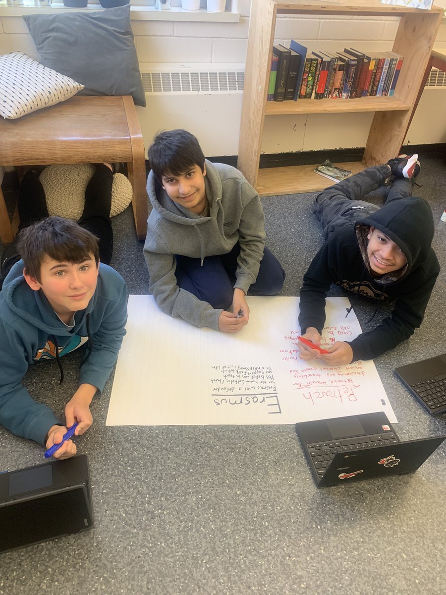 ms_macisaac_'s tweet photo. Grade 8 social studies making anchor charts of famous Italian Renaissance scholars and philosophers @WWhighschool @FMPSD #collaboration #flexiblelearning https://t.co/BAoWTP1F8I