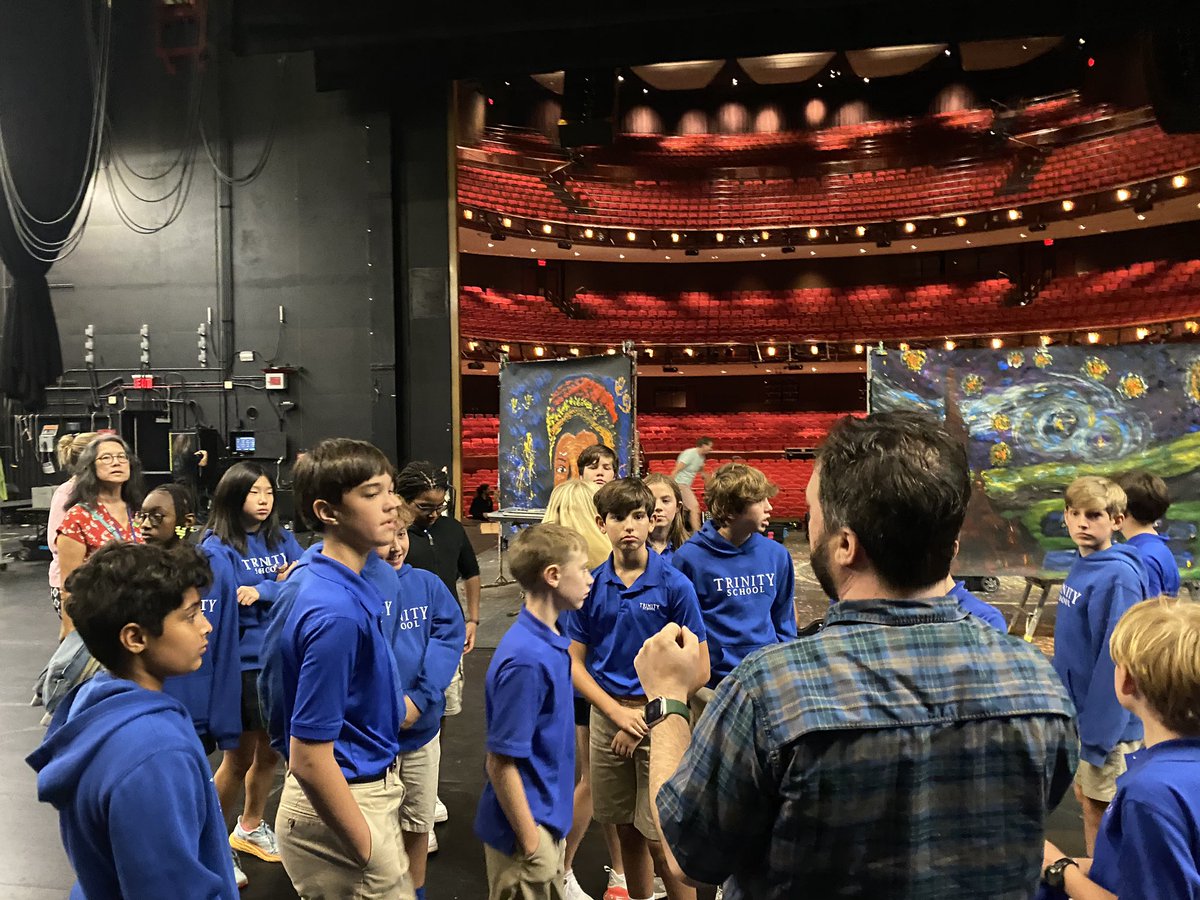 What a great morning! Front row seats, a chance to be ON stage, then a back stage tour. Thanks to <a href="/UEDtrinitymusic/">Caitlin Grubbe</a> for arranging this field trip for #6thTrinity! #TrinityLearns