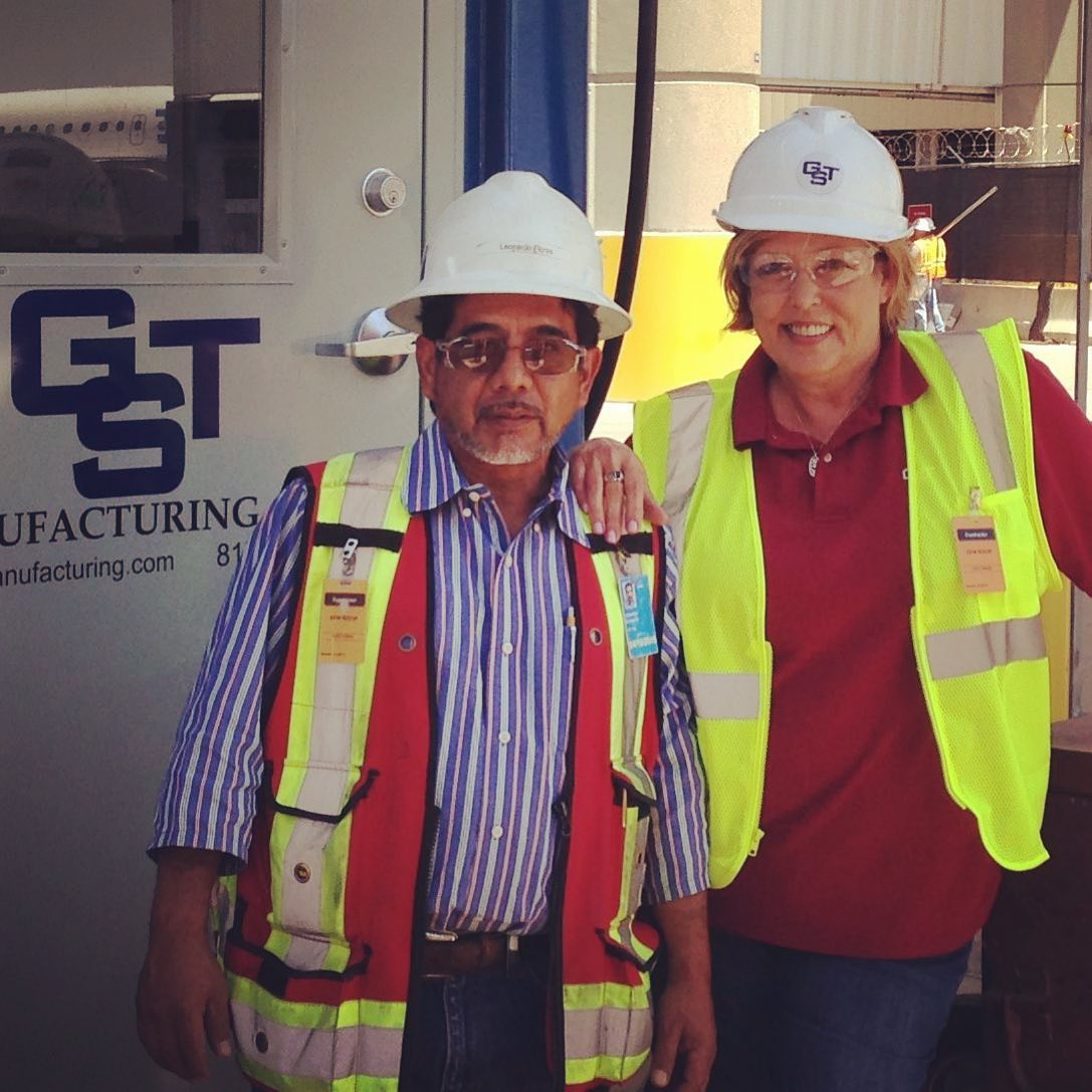 #TBT @gstmanufacturing style! The amazing Leonard and Janet from our construction team circa 2005 onsite but with time for a quick selfie 😎🧑‍🏭🙌

#construction #throwbackthursday #throwback #metal #fabrication #work #worklife #welding #structuralsteel #onsite