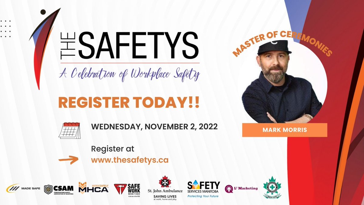 We are 3 weeks away from the Safetys Gala!! Celebrate workplace safety and health in Manitoba with your colleagues and industry at this signature event✨

Register today!! :thesafetys.ca