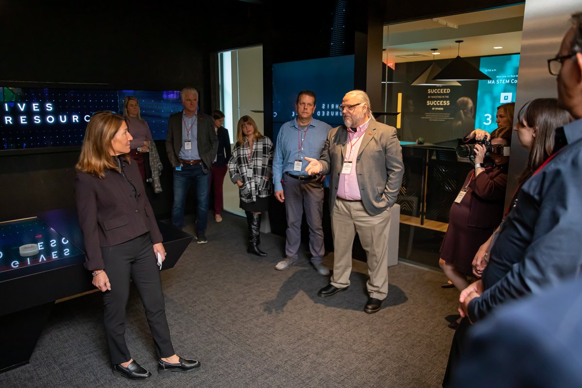 MassEducation's tweet photo. Today @MassLtGov toured @RedHatGov and discussed their workforce development program, which helps adults change careers and students enter #STEM jobs with certifications. https://t.co/wbmrWLyMI9