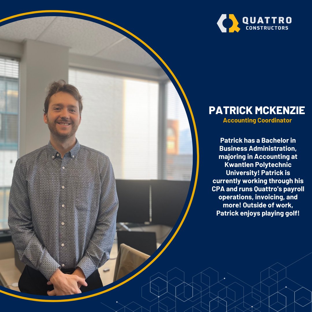 QConstructors's tweet photo. Meet Quattro Constructors Accounting Team, Khene, Patrick, and Simon! Swipe to learn more about Quattro’s Accountants.
Looking to work with an innovative team on exciting projects? Head over to our Careers page for more info! Link in Bio!
#BuildingTalent #accounting https://t.co/ugAlw0uj8G