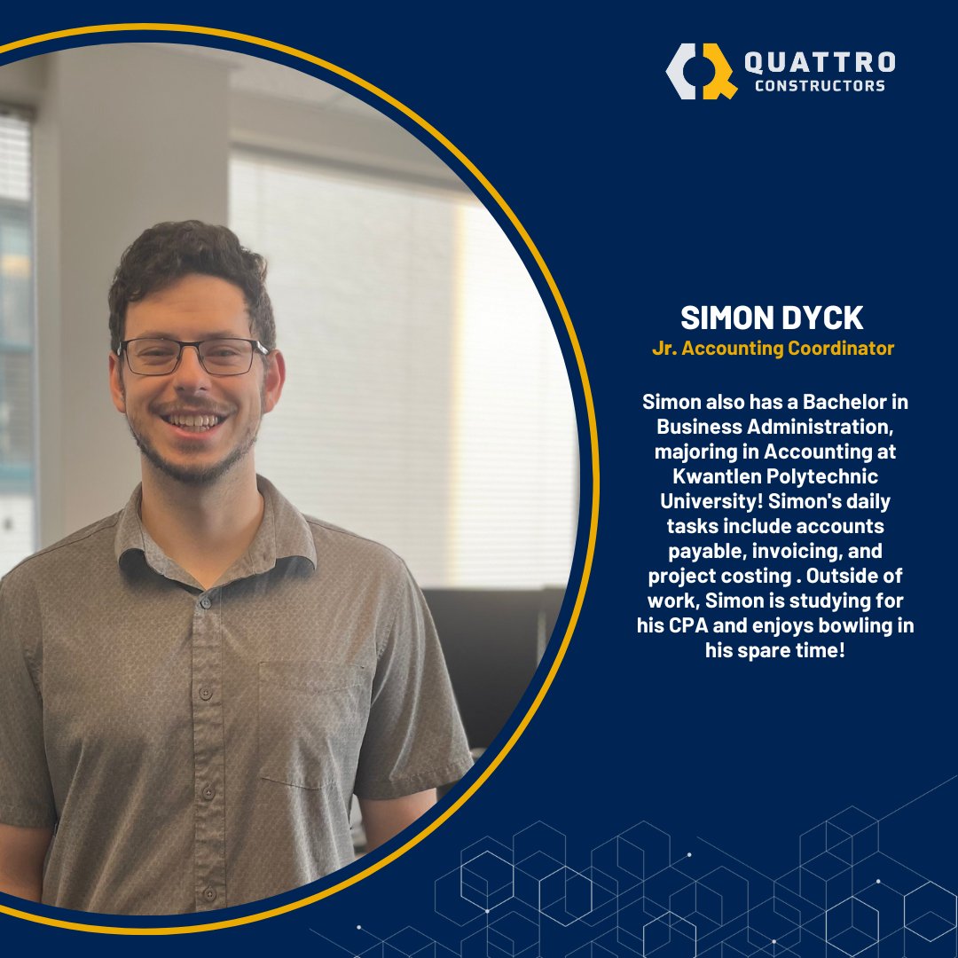 QConstructors's tweet photo. Meet Quattro Constructors Accounting Team, Khene, Patrick, and Simon! Swipe to learn more about Quattro’s Accountants.
Looking to work with an innovative team on exciting projects? Head over to our Careers page for more info! Link in Bio!
#BuildingTalent #accounting https://t.co/ugAlw0uj8G