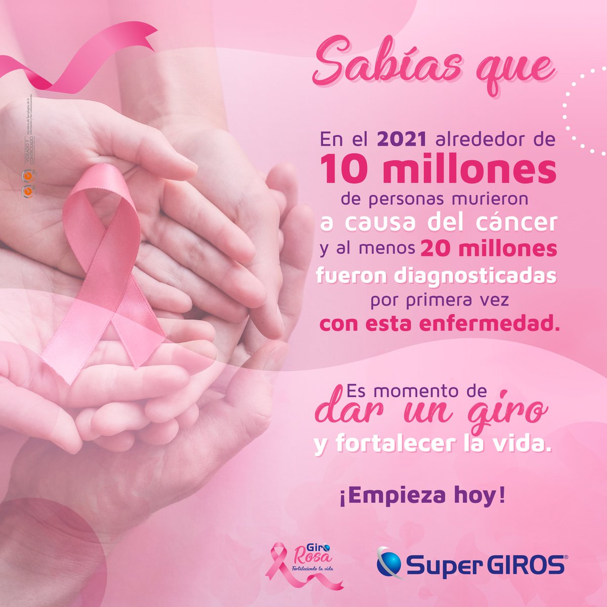 SuperGiros_'s tweet photo. 💁‍♂️ ¡El cáncer de mama también afecta a los hombres! No dejes de chequearte, la detección temprana salva vidas. 

#GiroRosa #OctubreRosa2022 #MesRosa #CáncerDeMama #SuperGIROS https://t.co/YyoUjHS3Hv