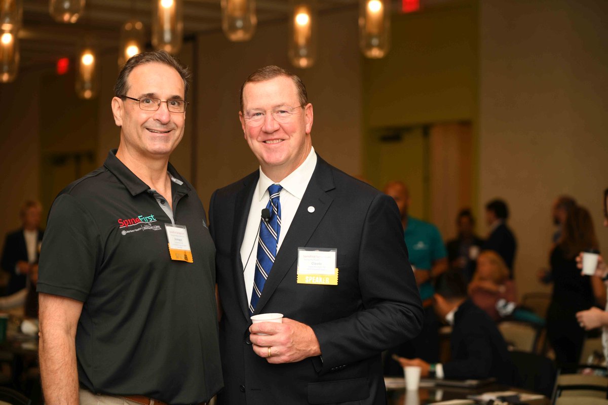 AtriumMSKI's tweet photo. Thank you to our speakers, attendees and team who made the inaugural #SpineFirst symposium a success! Missed the event? Visit https://t.co/Be3gX903CH to learn more about how #SpineFirst provides unmatched spine care.  #SpineFirst #AtriumHealth #CNSA #AtriumMSKI @cnsa_insights https://t.co/IfGkE3ggAp