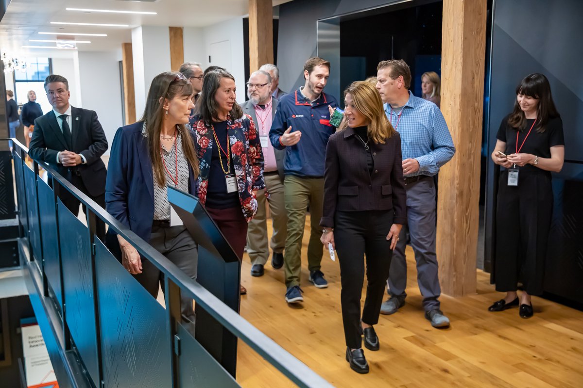 MassEducation's tweet photo. Today @MassLtGov toured @RedHatGov and discussed their workforce development program, which helps adults change careers and students enter #STEM jobs with certifications. https://t.co/wbmrWLyMI9