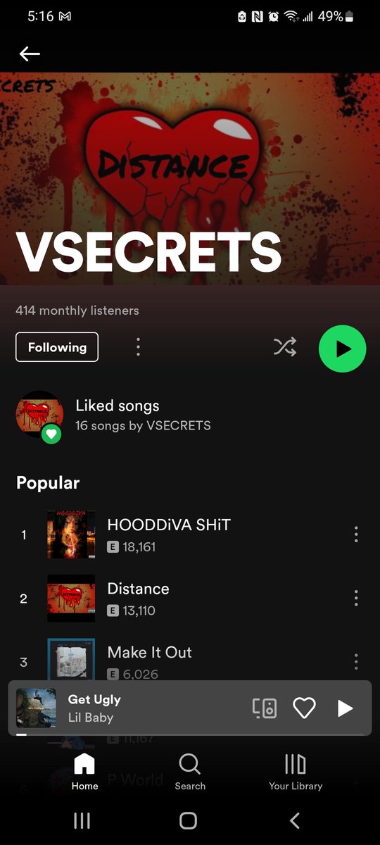 HoodVsecrets's tweet photo. @XXL Vsecrets- Distance 🔥🔥🔥 https://t.co/GexrcipZV4