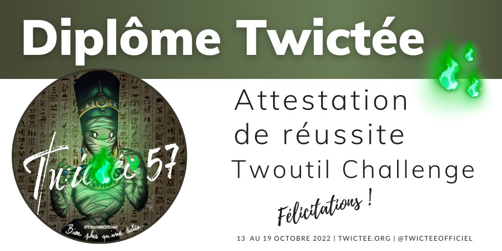 TwicteeOfficiel's tweet photo. @CM2PASTEUR @Cm2BJLB Félicitations pour ce #TwoutilCanonique qui convoque les 4 éléments essentiels dans leur bonne forme : communication, correction, justification et catégorisation. Vous gagnez le #DiplômeTwictée 🎉
Conseil : pensez à conserver les majuscules dans les balises, ici #ClasseGram. https://t.co/Sl9ECot8tR