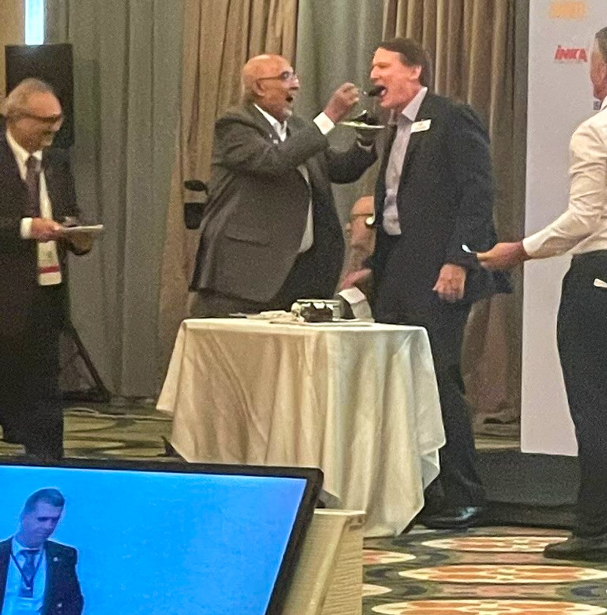 ashraenews's tweet photo. Welcome to Day 2 of the Region at Large CRC! The day kicked off with training and business sessions and an Awards Lunch, followed by the Board of Directors meeting and Region at Large even celebrated ASHRAE Executive Vice President Jeff Littleton’s birthday 🎂

#MyASHRAE https://t.co/s151wvSUck