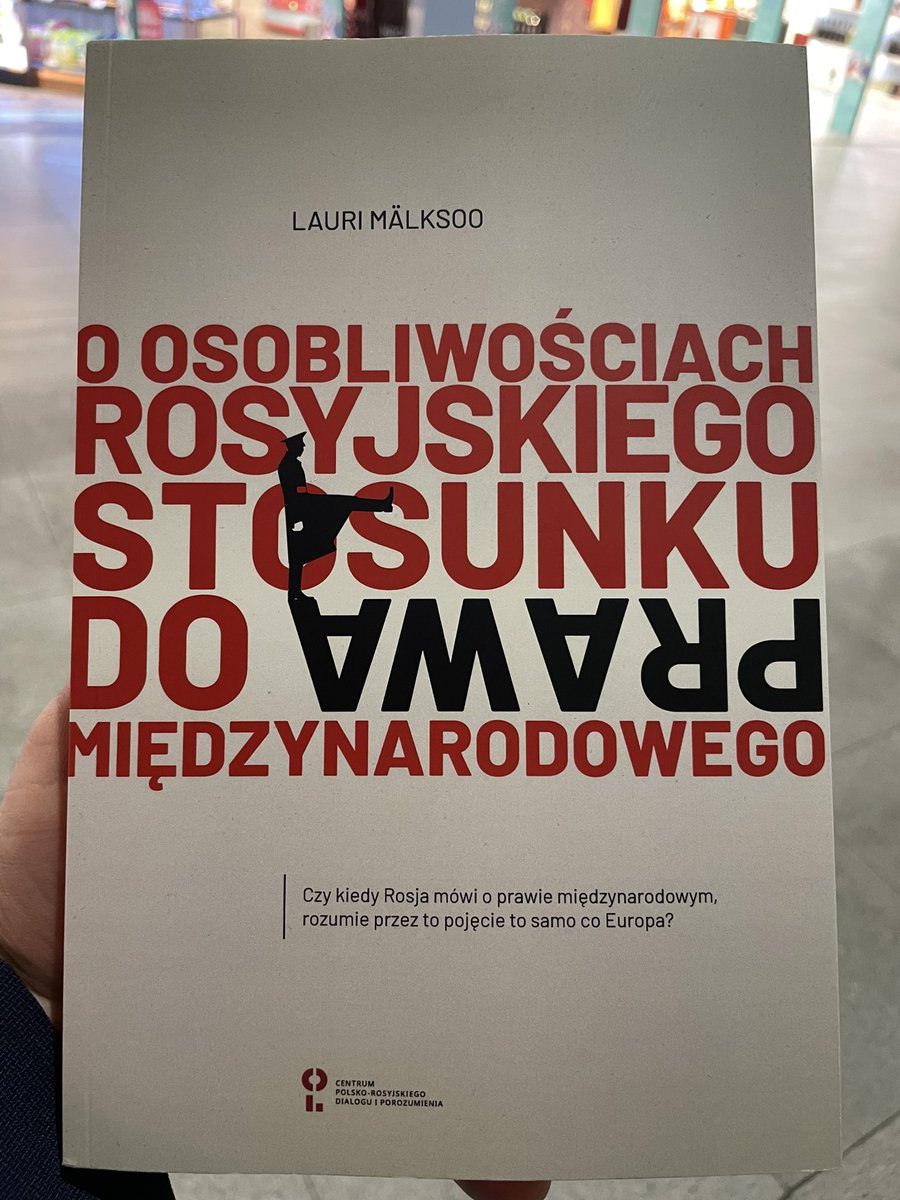 Thank you, <a href="/MieroszewskiPL/">Centrum Mieroszewskiego</a>, for arranging for the Polish translation of my book ‘Russian Approaches to International Law’. It feels special to be translated in the Polish language! We had a stimulating public debate too in Warsaw tonight.