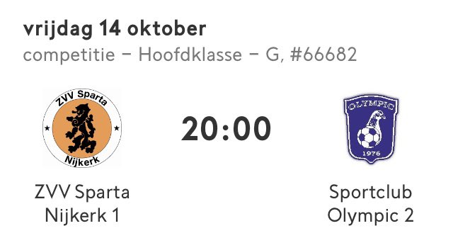 Morgenavond wordt er weer thuis gespeeld door ZVV Sparta. Om 20.00 uur is de aftrap in <a href="/sporthalcorlaer/">Sporthal Corlaer</a>. Je bent van harte welkom!