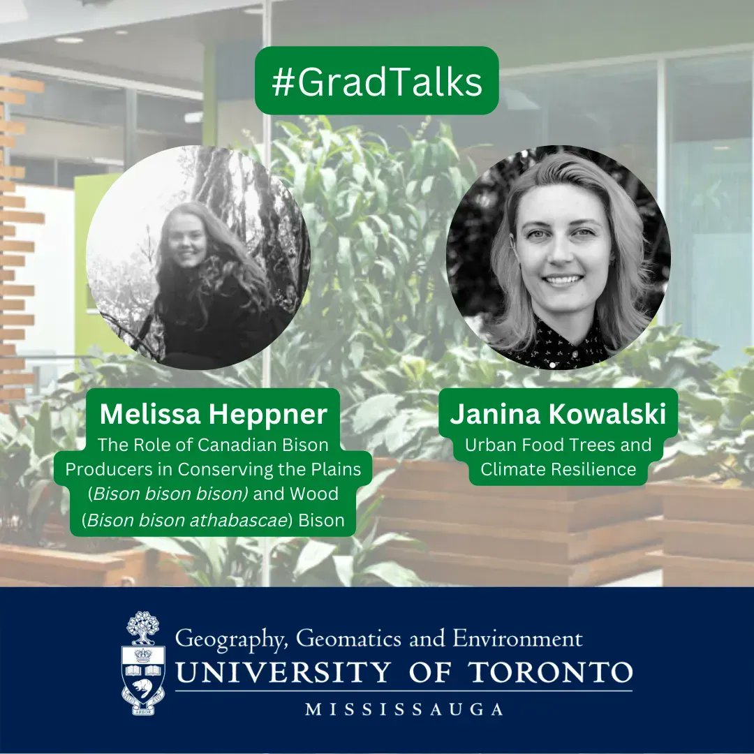 UTM_GGE's tweet photo. Big thank you to Melissa Heppner and Janina Kowalski for presenting at the second session of #GradTalks! @geo_uoft https://t.co/OZXSsdkhxL