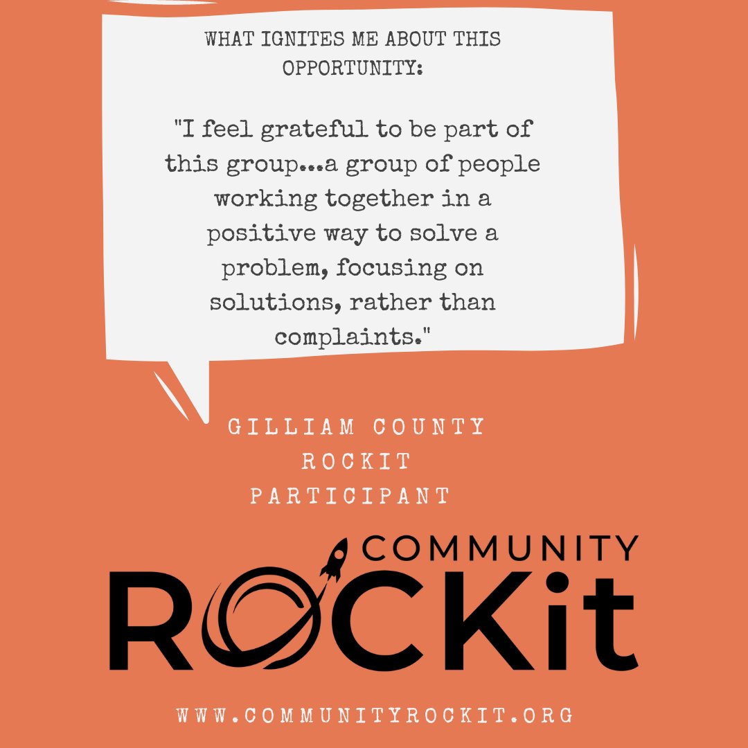 Gilliam County is suffering a childcare crisis, caused by both limited availability and high costs: ROCKit is assisting them in identifying assets, solutions, partnerships, and action steps

communityrockit.org/gilliamcounty

#CommunityROCKit #ChildCare #RockItToRecovery