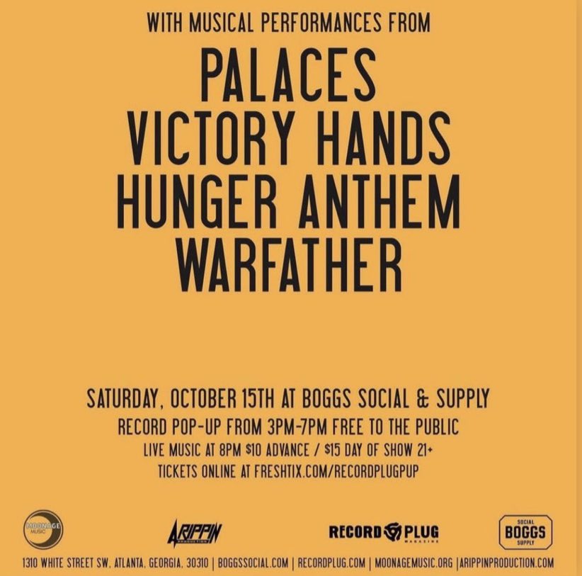 We hosts a record swap at Boggs Social &amp; Supply this Saturday from 3-7pm followed by a great lineup of bands at 8pm. Come say hi!