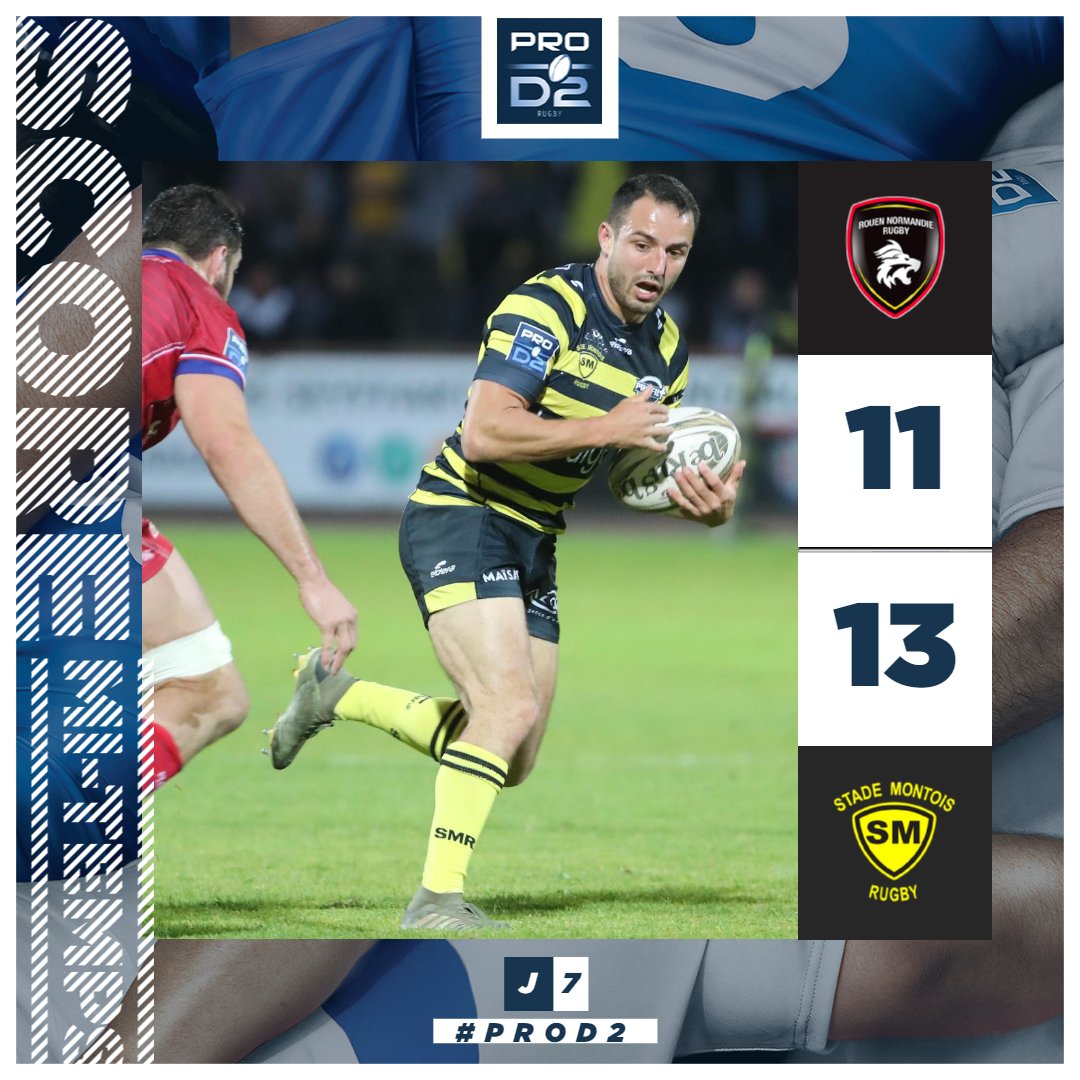 rugbyprod2's tweet photo. #PROD2 #RNRSMR - J7
C'est la pause en Normandie ⏱️Le pragmatisme du @SMR_Rugby fait la différence pour l'instant face aux belles intentions de jeu du @RouenNdieRugby qui est revenu au score au bon moment, juste avant le retour aux vestiaires 🔙 https://t.co/QuZKXORtmQ