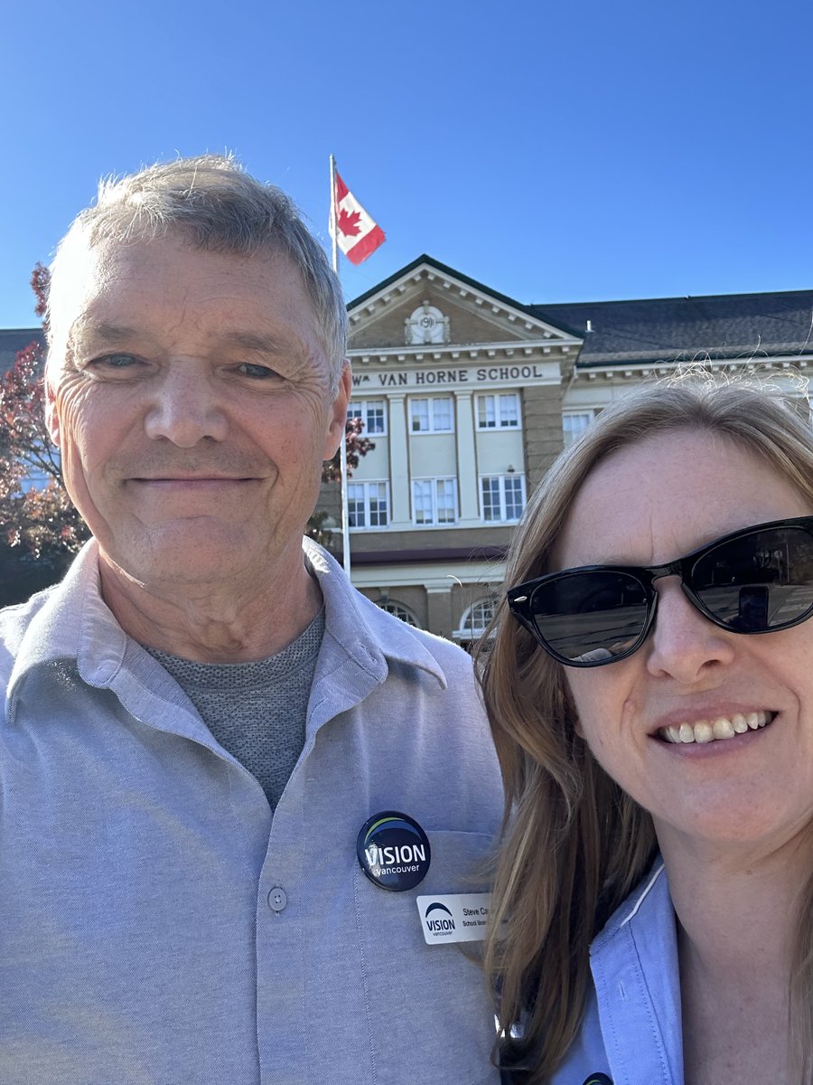 myphronesis's tweet photo. Schools are the “Heart of the neighbourhood and soul of the community.” From dawn to dusk - re-visited a lot of my favorite schools during this campaign with my hard-working @VisionVancouver candidate colleagues. #studentsfirst #votevision #seismic #vanpoli #bced #VanElxn2022 https://t.co/uS8wt0fUu9