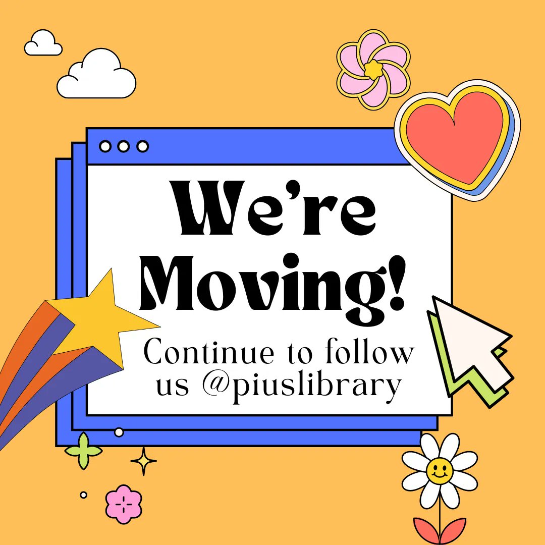 We're moving! Continue to follow us <a href="/piuslibrary/">Pius Library</a>
