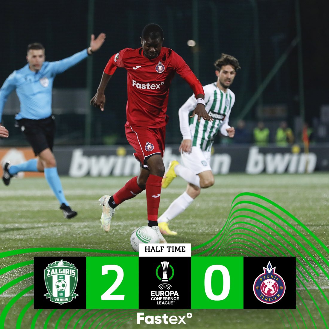 FC_Pyunik's tweet photo. Disappointing result at the halftime. Come on boys, we can do it!
#ZalgirisPyunik #pyunik #gopyunik🔴🔵 #uecl #uefaconferenceleague https://t.co/Ohu3He1h8z