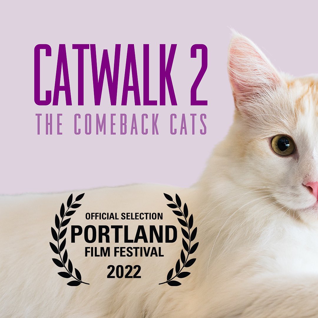 There are now two showings of Catwalk at <a href="/portlandfilm/">Portland Film Festival</a> festival! You can buy tickets for Saturday, October 15th at the Red Rock Crab Theatre or Monday, October 17th at the Oregon Shore Crab Theatre! 😻